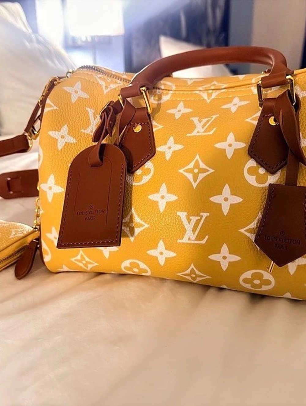 Pharrell Williams - Louis Vuitton Speedy P9 Bandoulière 25 Satchel Yellow &Brown